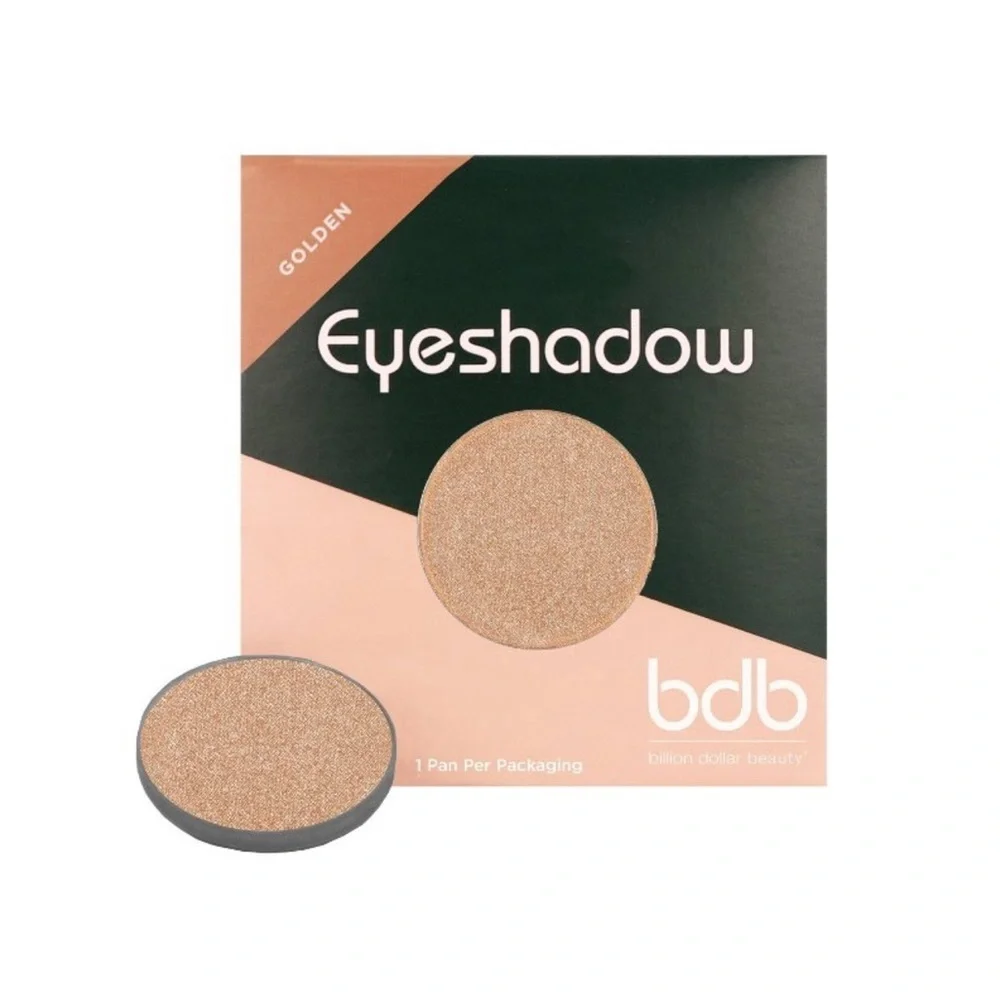 Billion Dollar Beauty Matte & Shimmer Eyeshadow Pan Set Shade Caramel & Golden